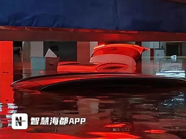 车库已被积水完全灌满