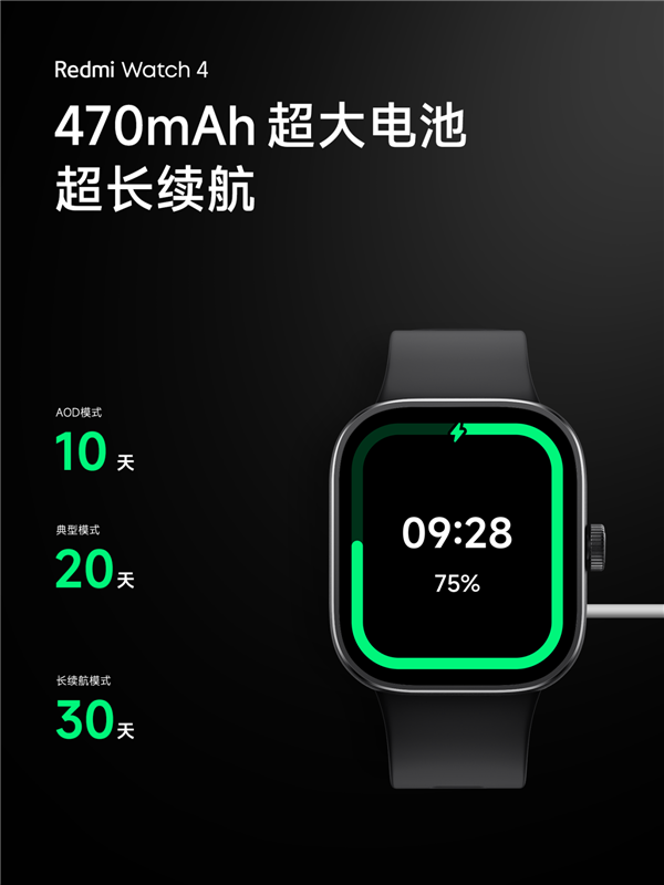 499元!Redmi Watch 4正式发布:超长续航30天