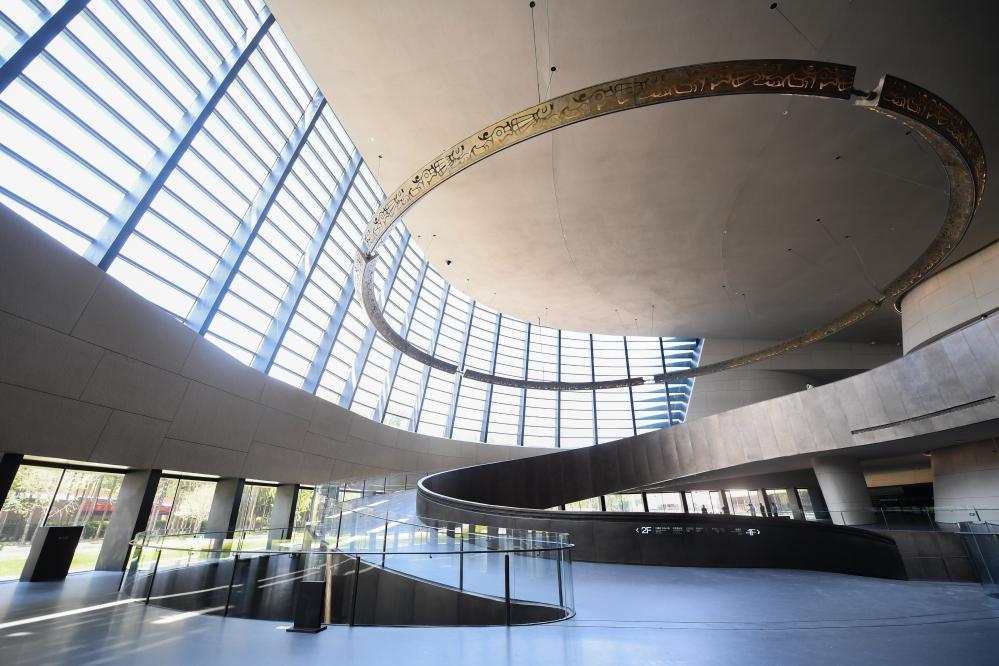 这是日前在四川省三星堆博物馆新馆拍摄的内景。新华社记者 王曦 摄