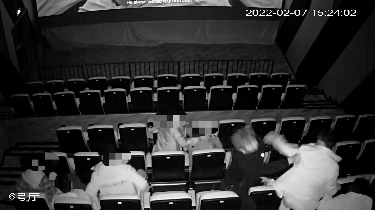 案发现场监控画面。