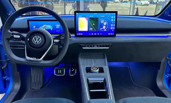 回归传统物理按键!大众ID.2内饰曝光:复古与科技相结合