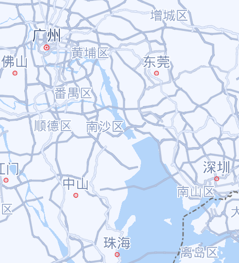 佛山到三地机场都很方便|图源:百度地图