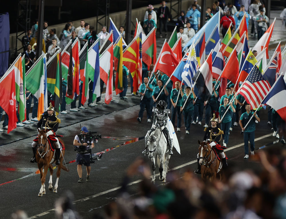 这是7月26日拍摄的开幕式现场。新华社记者 李颖 摄