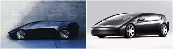 2024款原田Saloon倡导车（左）与2003款原田Kiwami倡导车（左）