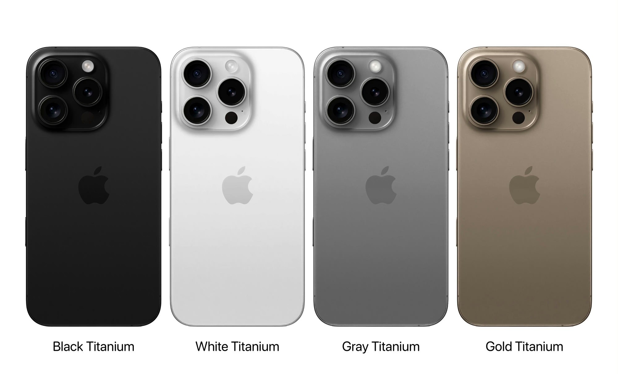 iPhone 16 Pro四款配色亮相 全系标配钛金属中框