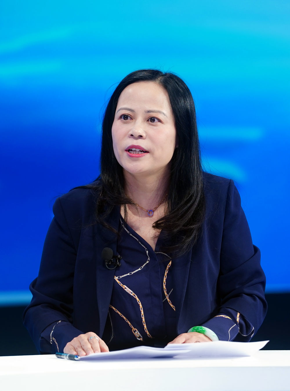 这是海信国际营销公司总裁方雪玉。新华社记者 陈晔华 摄
