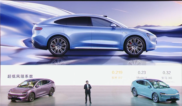 全球量产SUV最低!鸿蒙智行智界R7风阻系数仅0.219