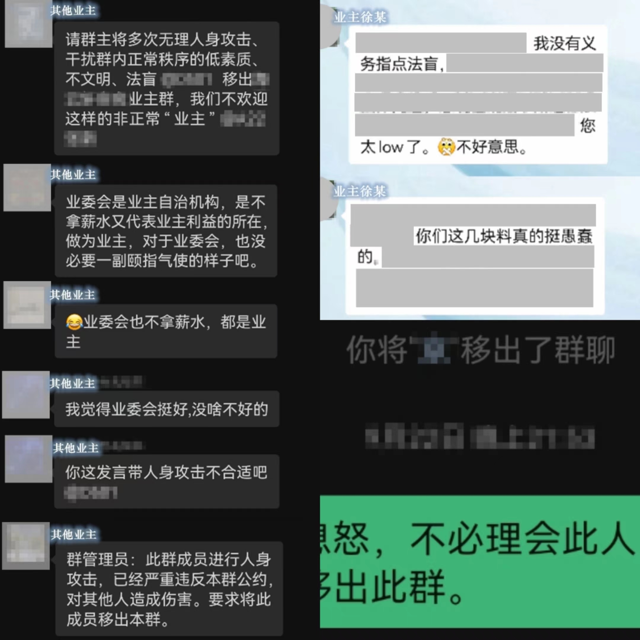 涉案相关微信群聊内容。北京四中院供图