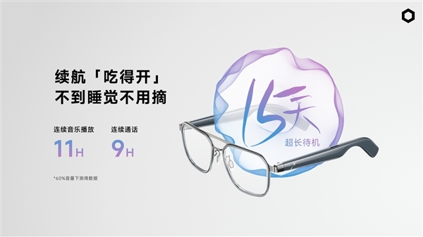 小米音频眼睛团队打造!界环AI音频眼镜发布:699元起