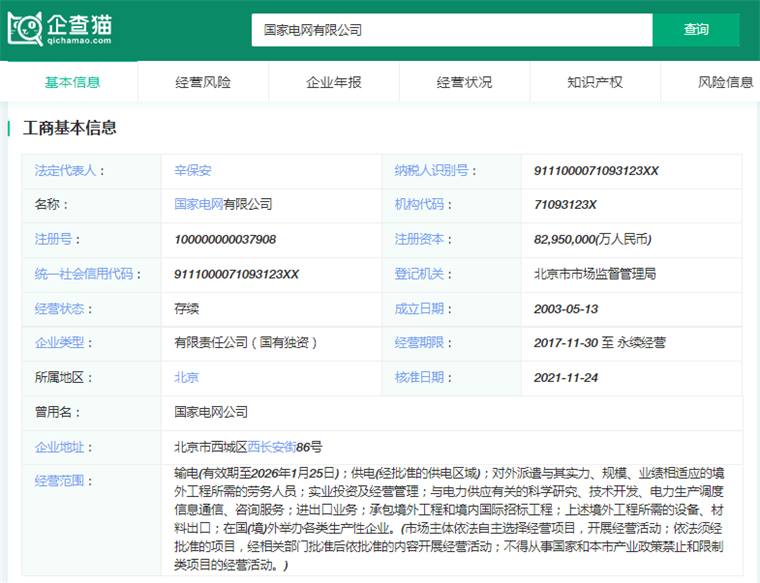 国家电网有限公司