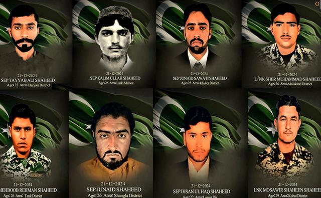 部分牺牲的巴安全部队军人