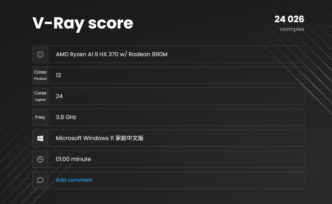 实在是太猛了!80W锐龙AI 9 HX 370性能实测