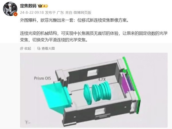 华为Pura 80系列或支持位移式新连续变焦影像