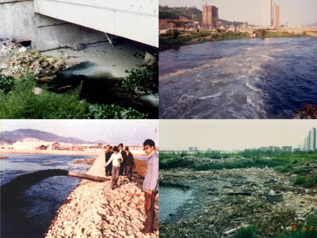 筼筜湖治理前资料图。（图源：中国日报）