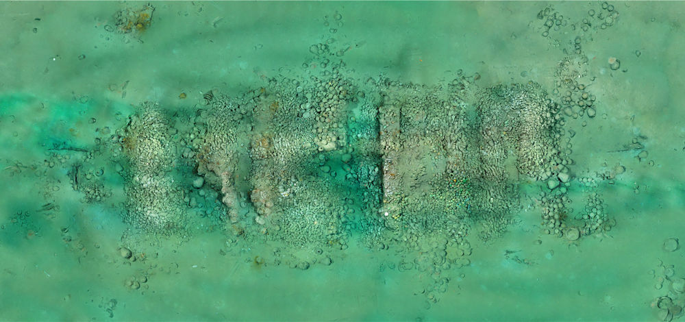 南海西北陆坡一号沉船遗址正射影像图。中国（海南）南海博物馆供图