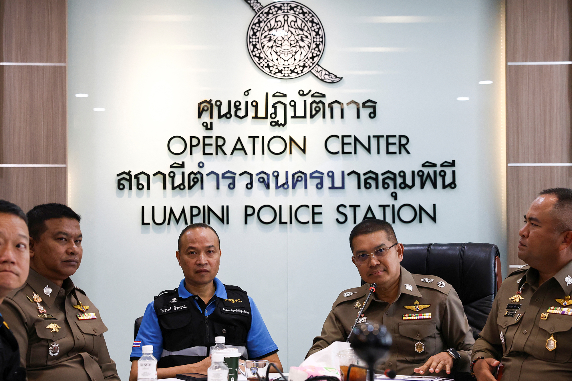 当地时间2024年7月17日，泰国曼谷，泰国警方就曼谷酒店6名外籍住客死亡案召开新闻发布会。 澎湃影像 图