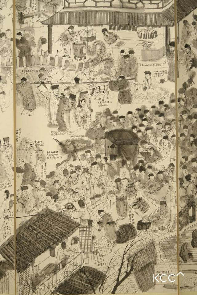 ▲ 《邱注上元灯彩图》,邱志杰,2015