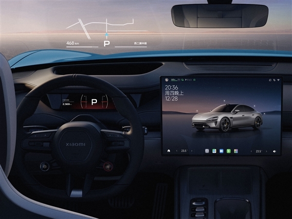 小米SU7内饰高清图公布!坚持保留物理按键 二排空间超宝马5系