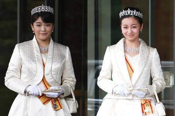 （戴定制王冠的真子、佳子）