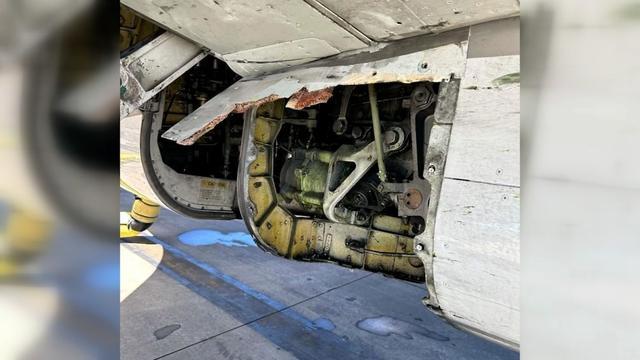原天时刻15日，一架旧式波音737-800系列客机邪在降逾期汲与审查时被领亮一块零流里板缺患上。