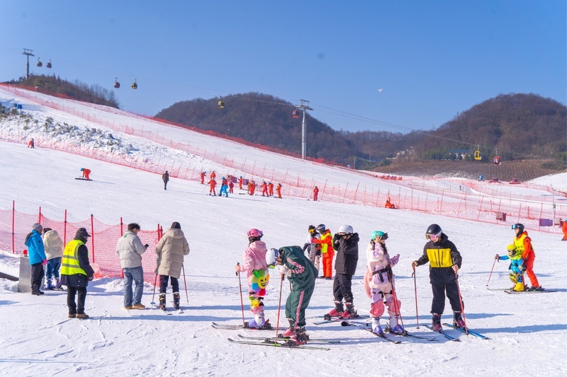 众多游客将湖北作为冰雪旅游目的地（央广网见习记者邓子依 摄）