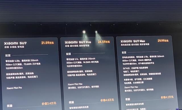 21592999万小米su7这个价格要杀疯了