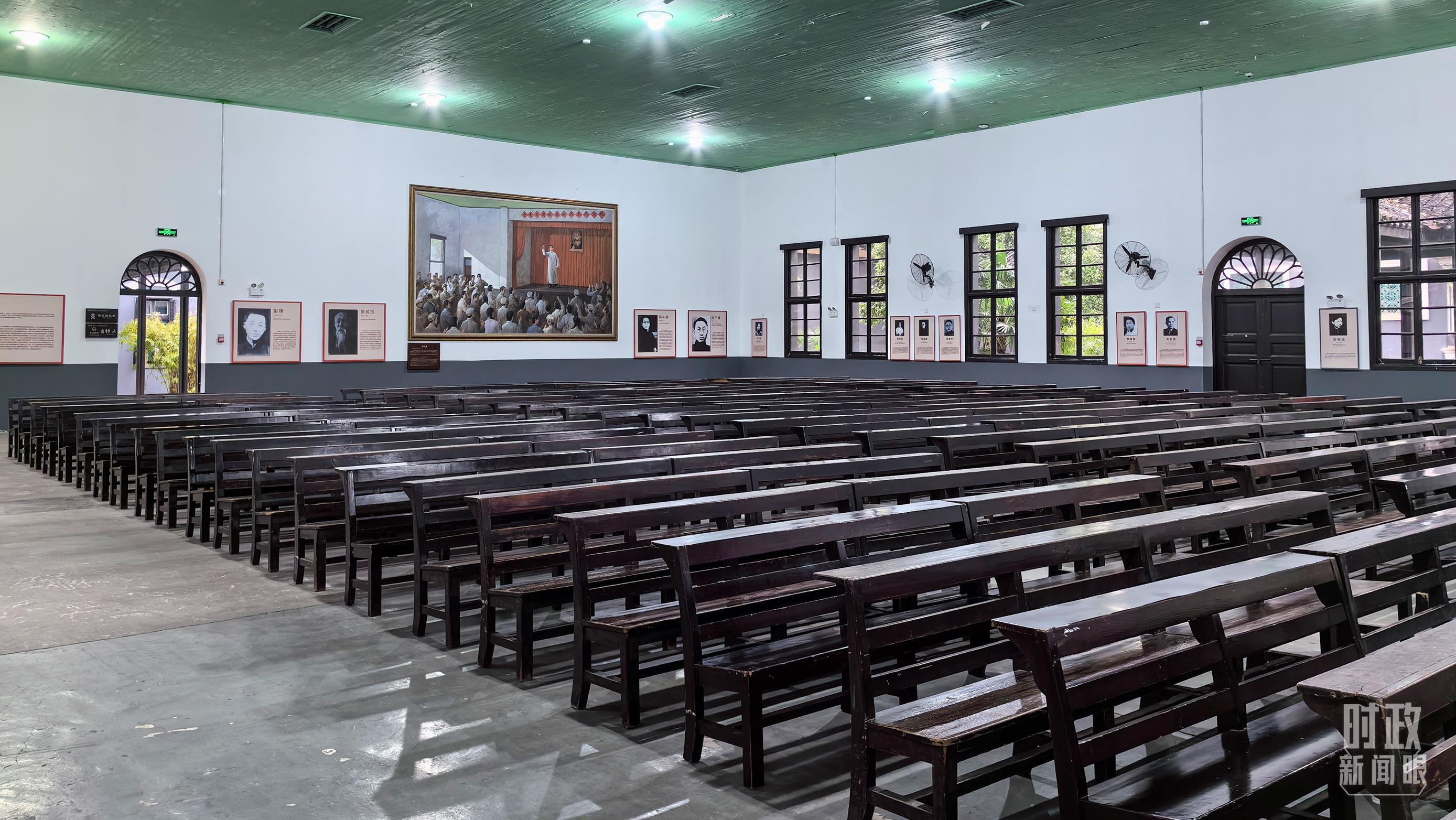 △湖南第一师范学院(城南书院校区)大礼堂。(总台央视记者赵化拍摄)