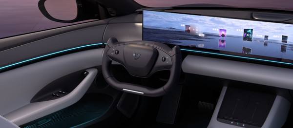 极越07 U型方向盘