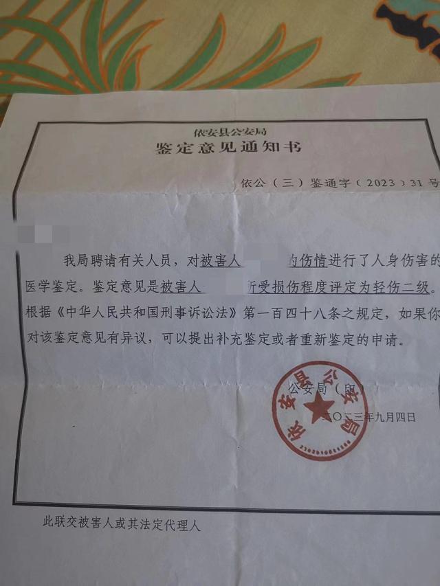 鉴定意见通知书