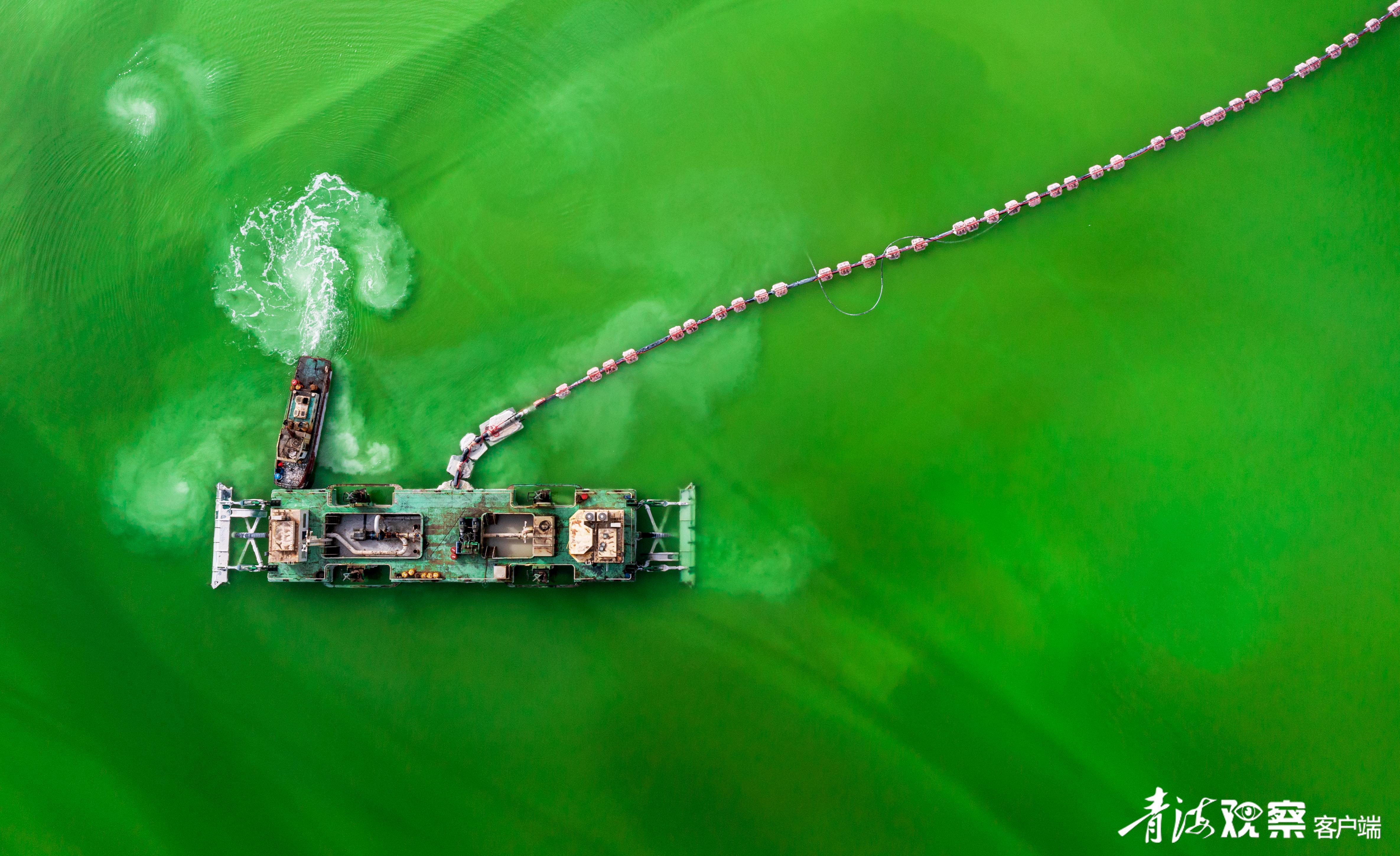 察尔汗盐湖 碧玉落人间 杨黎明 摄