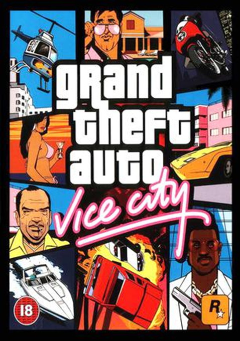 （圖/《俠盜獵車手：罪惡都市》（ Grand Theft Auto: ViceCity）游戲海報）