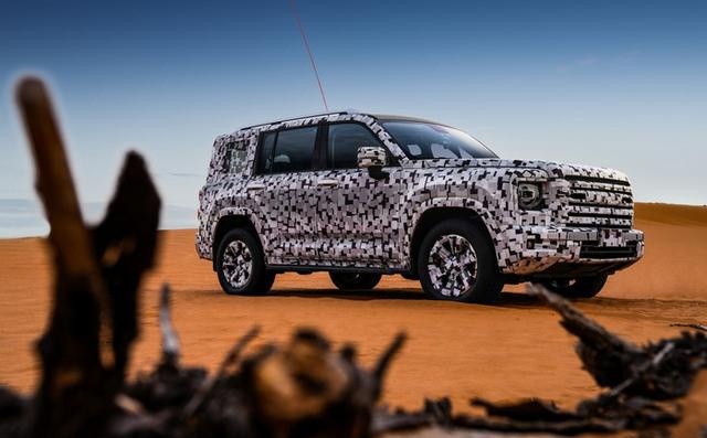 全新方盒子设计双动力7座全新哈弗h9谍照曝光