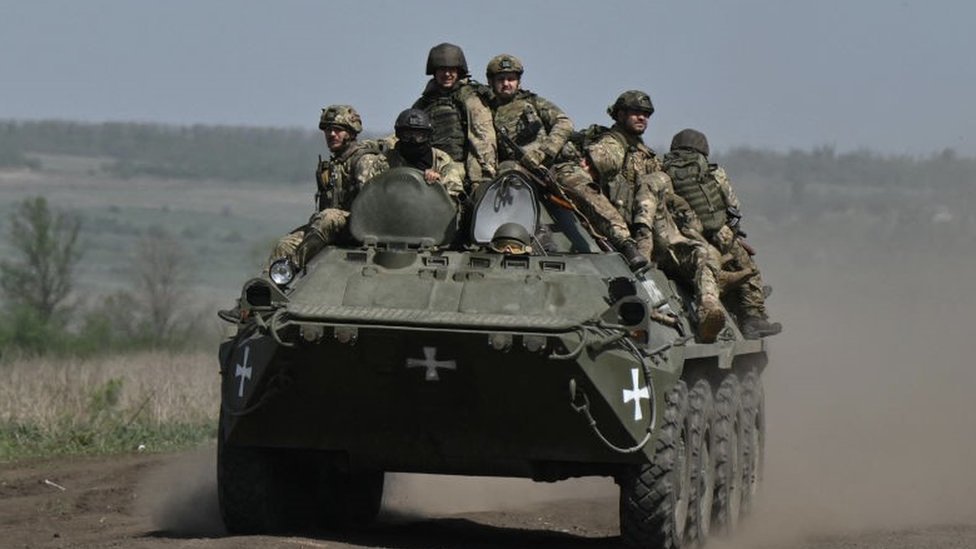 恰索夫亚尔前线周围的乌军（图源：BBC新闻）