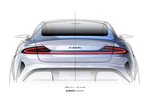 小米官方发布SU7外观设计6个细节投票:目前光环尾灯票数第一