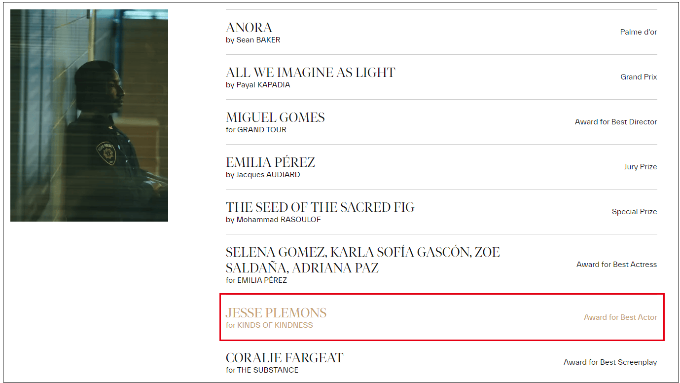 杰西·普莱蒙获戛纳最佳男演员，电影《美国内战》官微发文祝贺_凤凰网