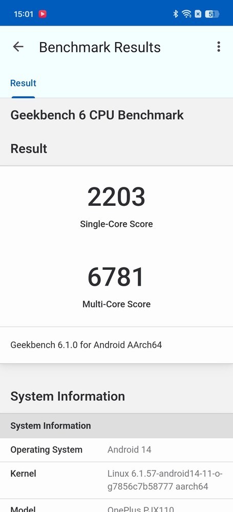 GeekBench跑分