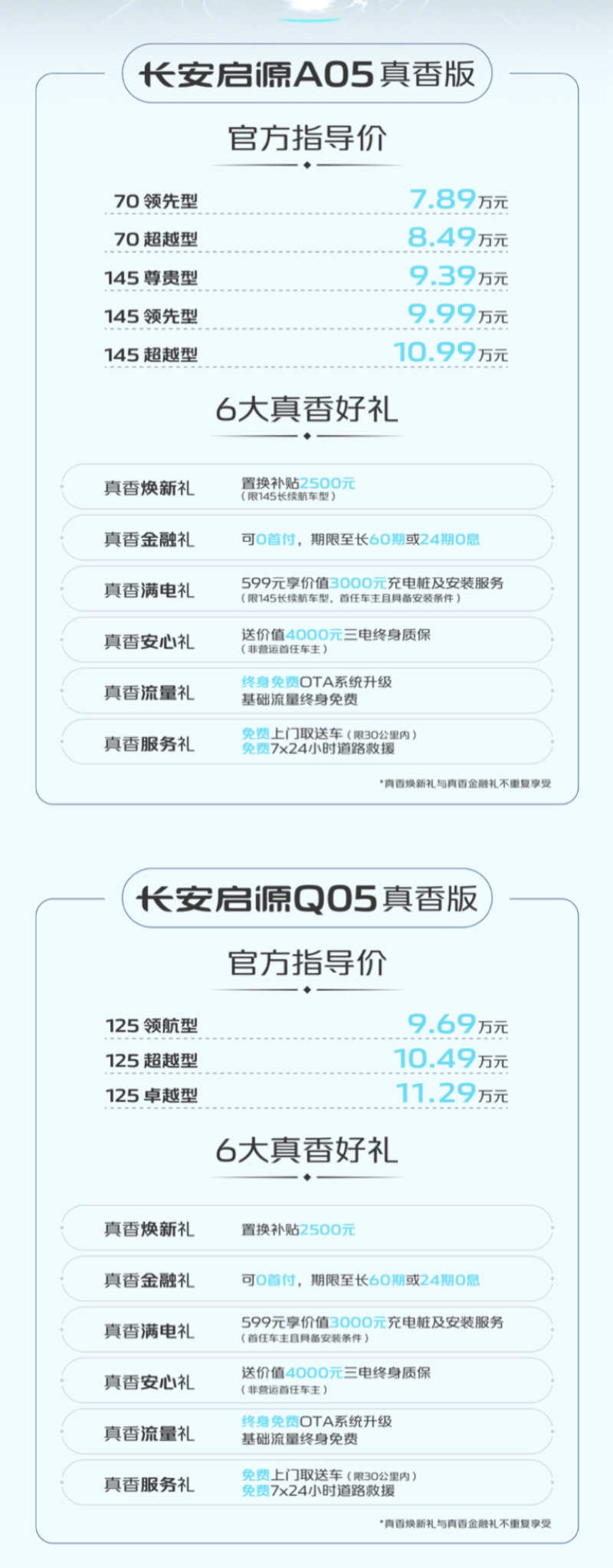 长安启源a05/q05真香版正式上市 售7.89万元起_凤凰网汽车_凤凰网