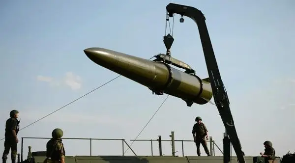 “伊斯坎德尔-M”弹道导弹，图自俄罗斯国防部