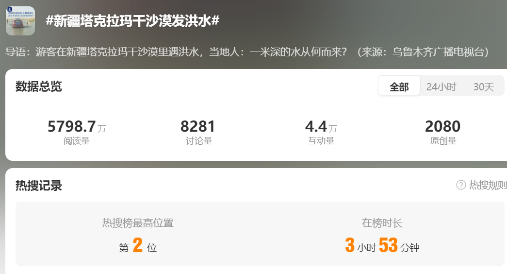 2024年8月3日，在新疆阿克苏地区沙雅县盖孜库木乡吐央村，抢险人员驾驶大型机械进行堤坝加固 图片来源：新华社