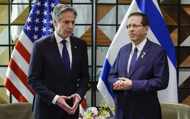 以色列总统会见布林肯，讨论加沙停火协议等问题