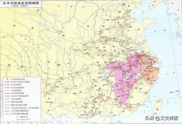 太平天国“革命”形势略图