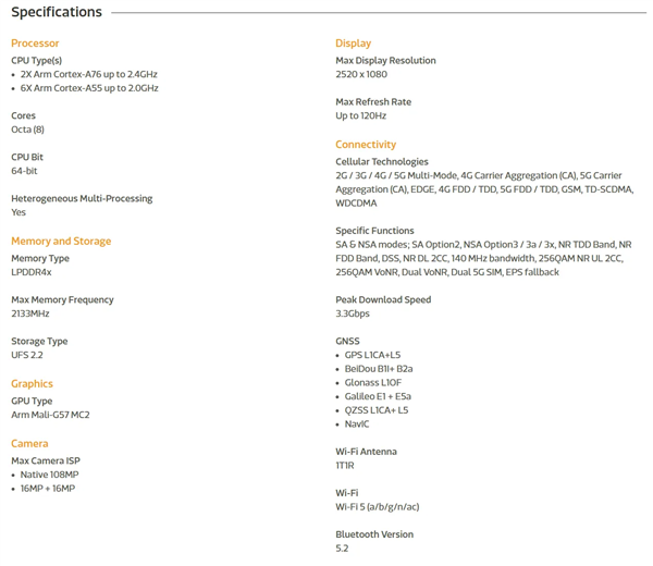 联发科悄然上架天玑6300:主频2.4GHz、最高支持一亿像素