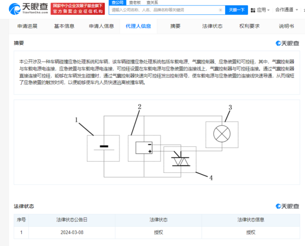 “车辆碰撞救急处置系统和车辆”专利关连信息