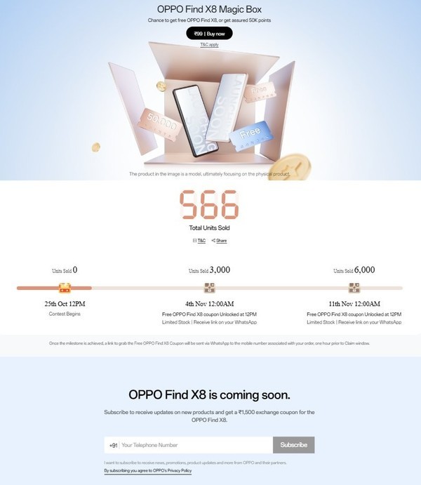 OPPO印度官方预热活动