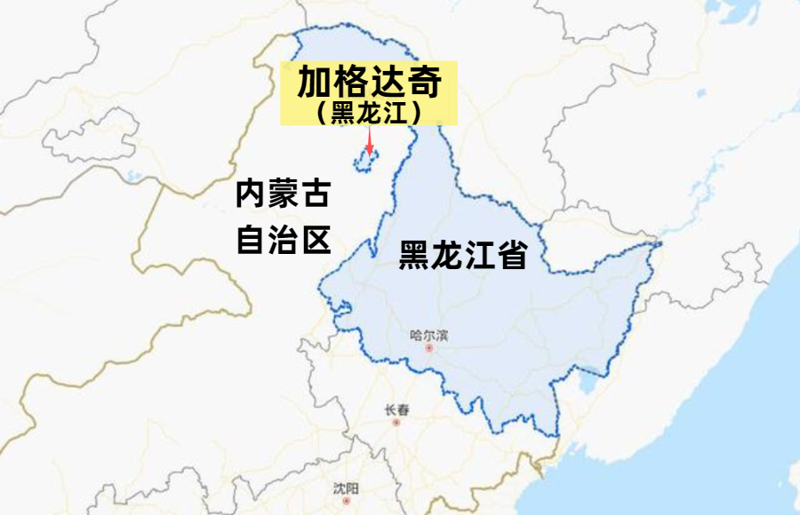 ▲鄂伦春的地图依旧加入加格达奇区、松岭区