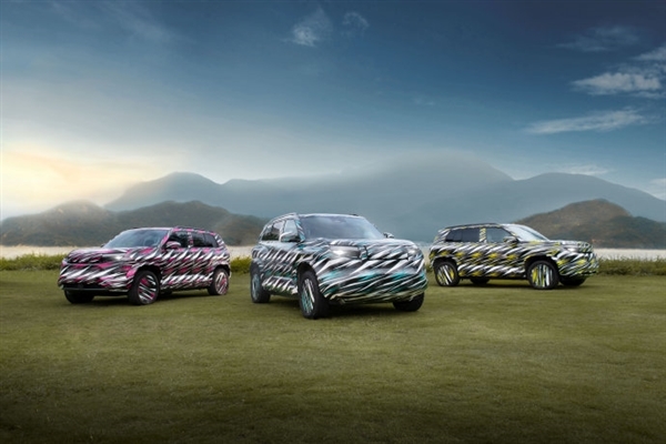 定位中型硬派SUV!方程豹豹3预告图公布:采用红蓝黄三种涂装