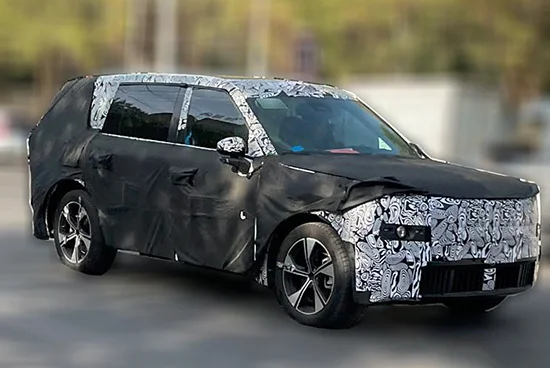 领克全新旗舰SUV谍照