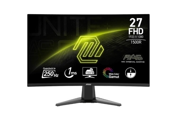 微星推出新款27寸游戏显示器:250Hz VA曲面屏