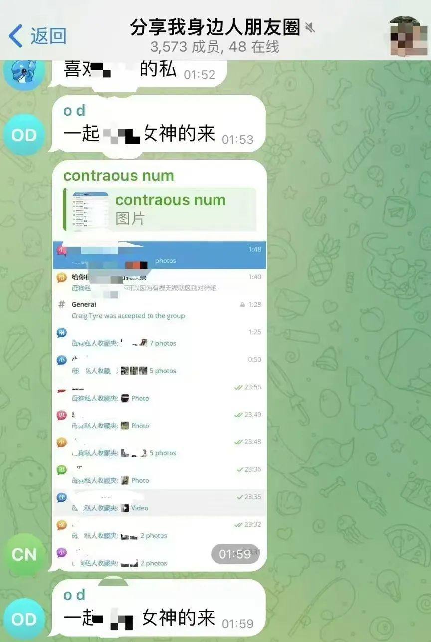 女生照片按特征被汇集在文件夹中