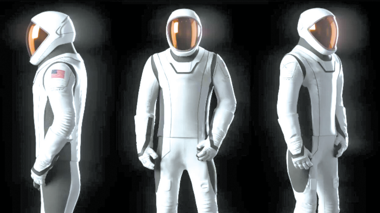 SpaceX研制的舱外航天服。(图源:SpaceX官网)